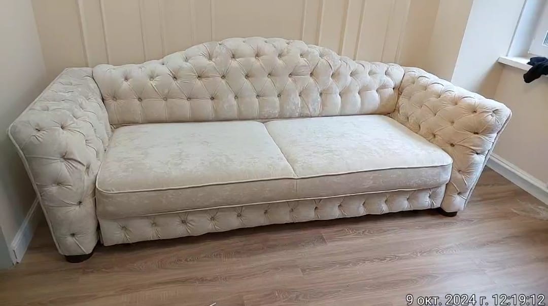 Замена обивки дивана на дому. Сусуман