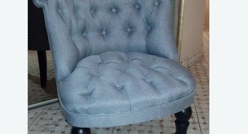 Обшивка стула на дому. Сусуман
